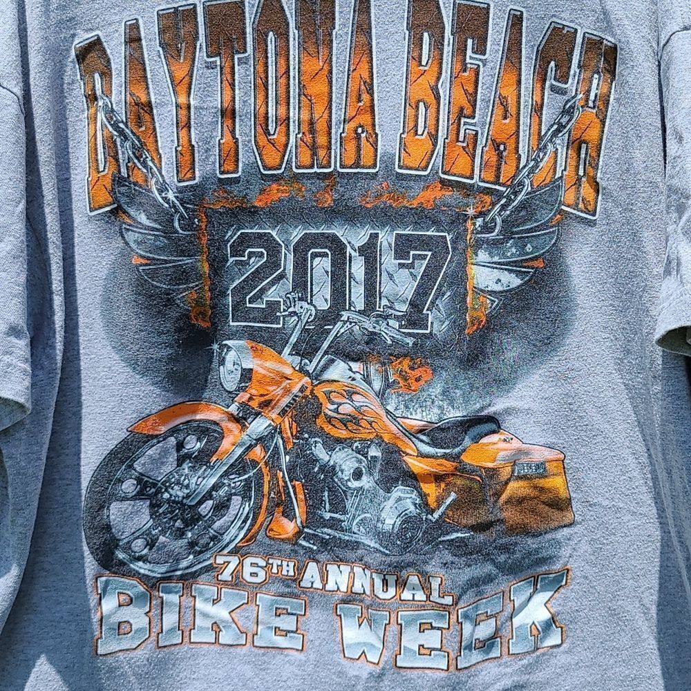 2017 Daytona 76 annual bike week shirt